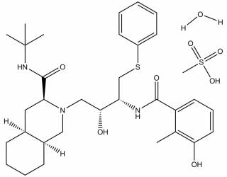 Nelfinavir mesylate salt monohydrate